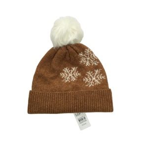 Loft Snowflake hat, NWT